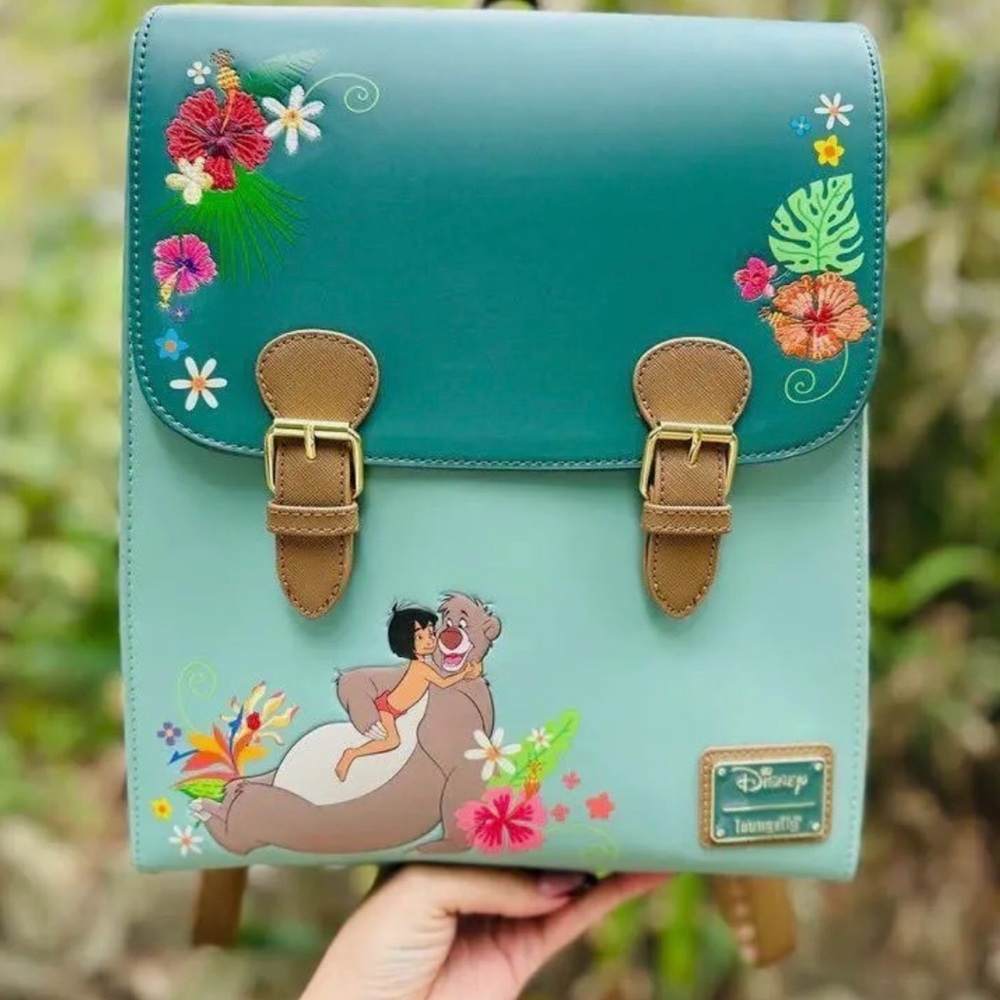 Disney Loungefly Jungle Book Green Backpack